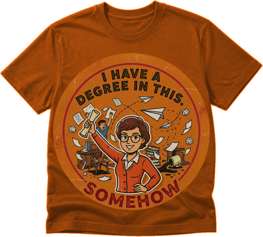 I Have a Degree in This teacher shirt preview