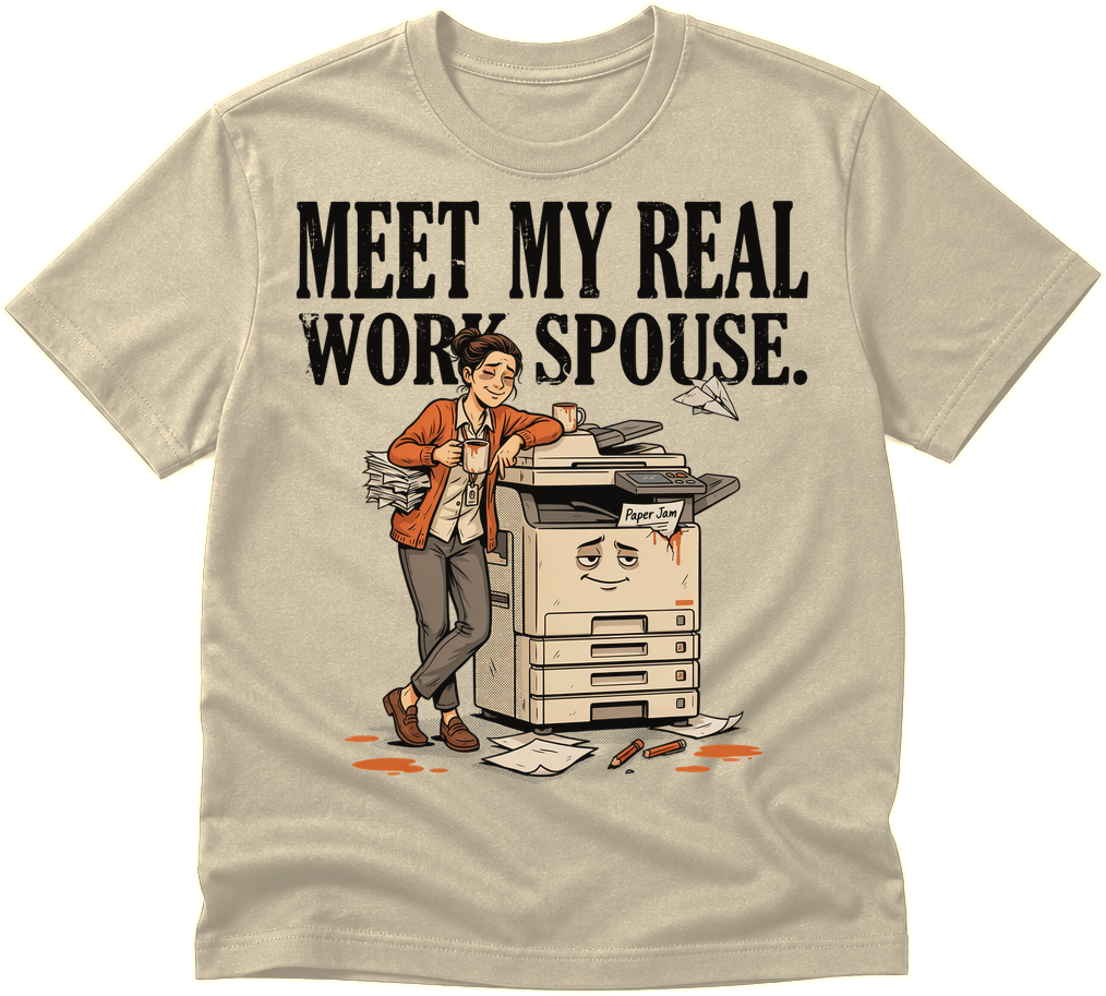 Work Spouse teacher shirt preview